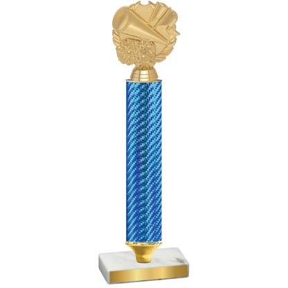 Value Blue Carbon Fiber Cheerleading Trophy