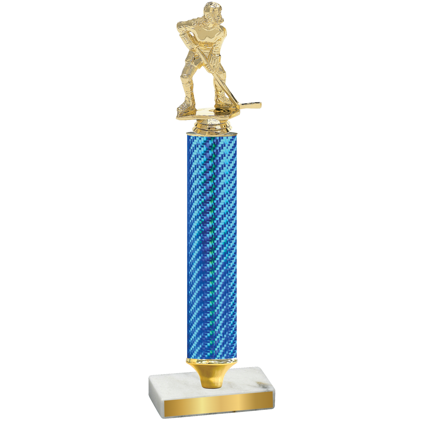 Value Blue Carbon Fiber Hockey Trophy