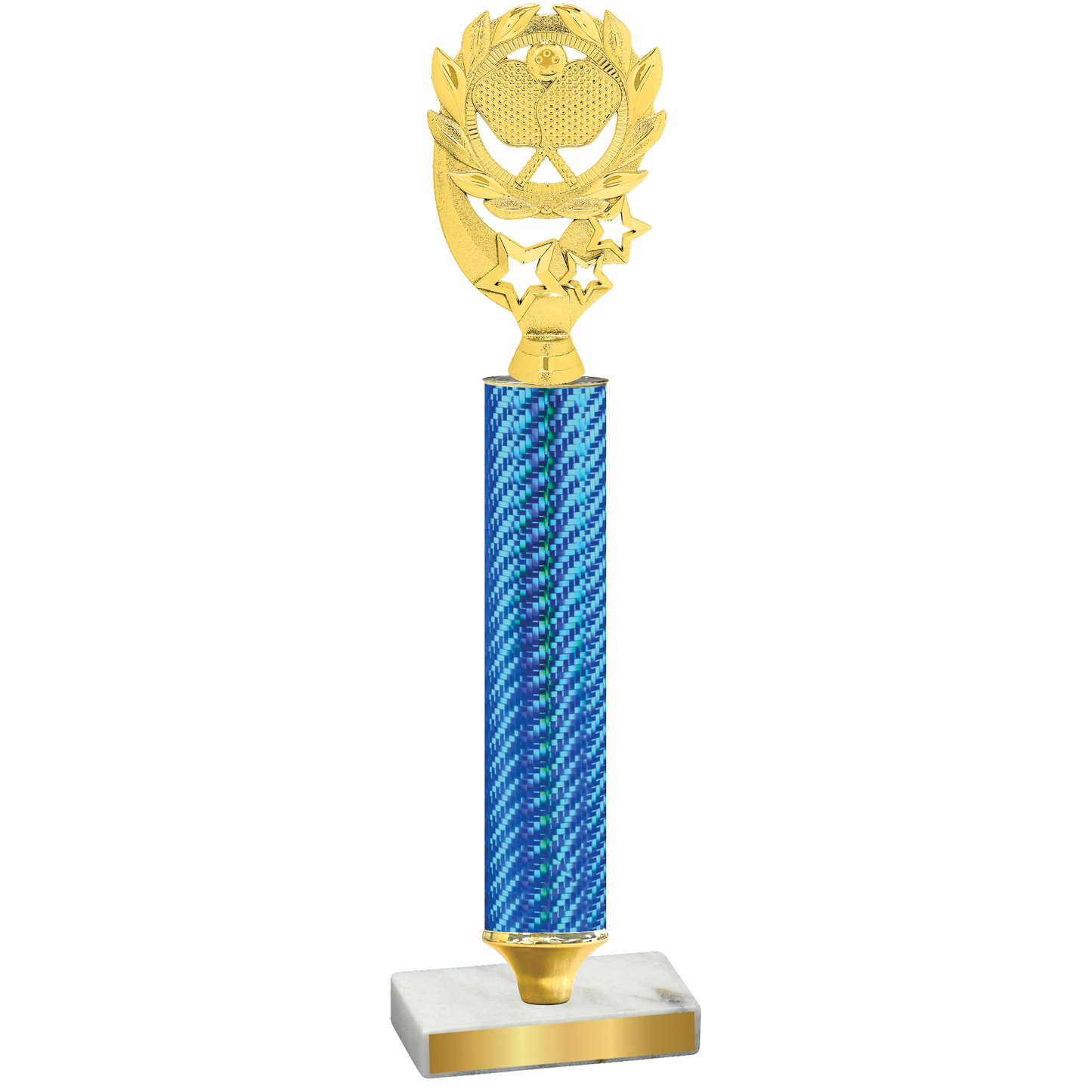 Value Blue Carbon Fiber Pickleball Trophy