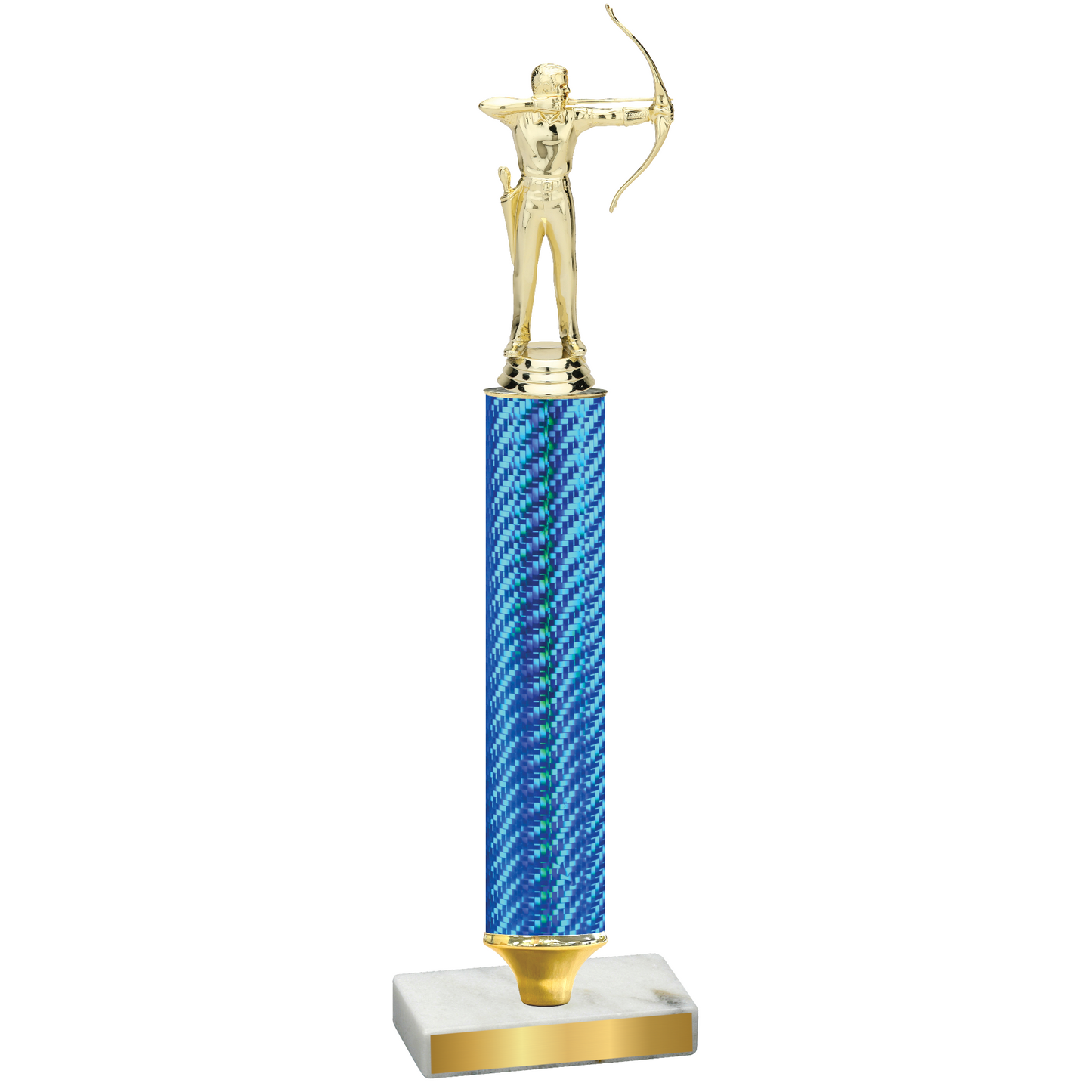 Value Blue Carbon Fiber Archery Trophy