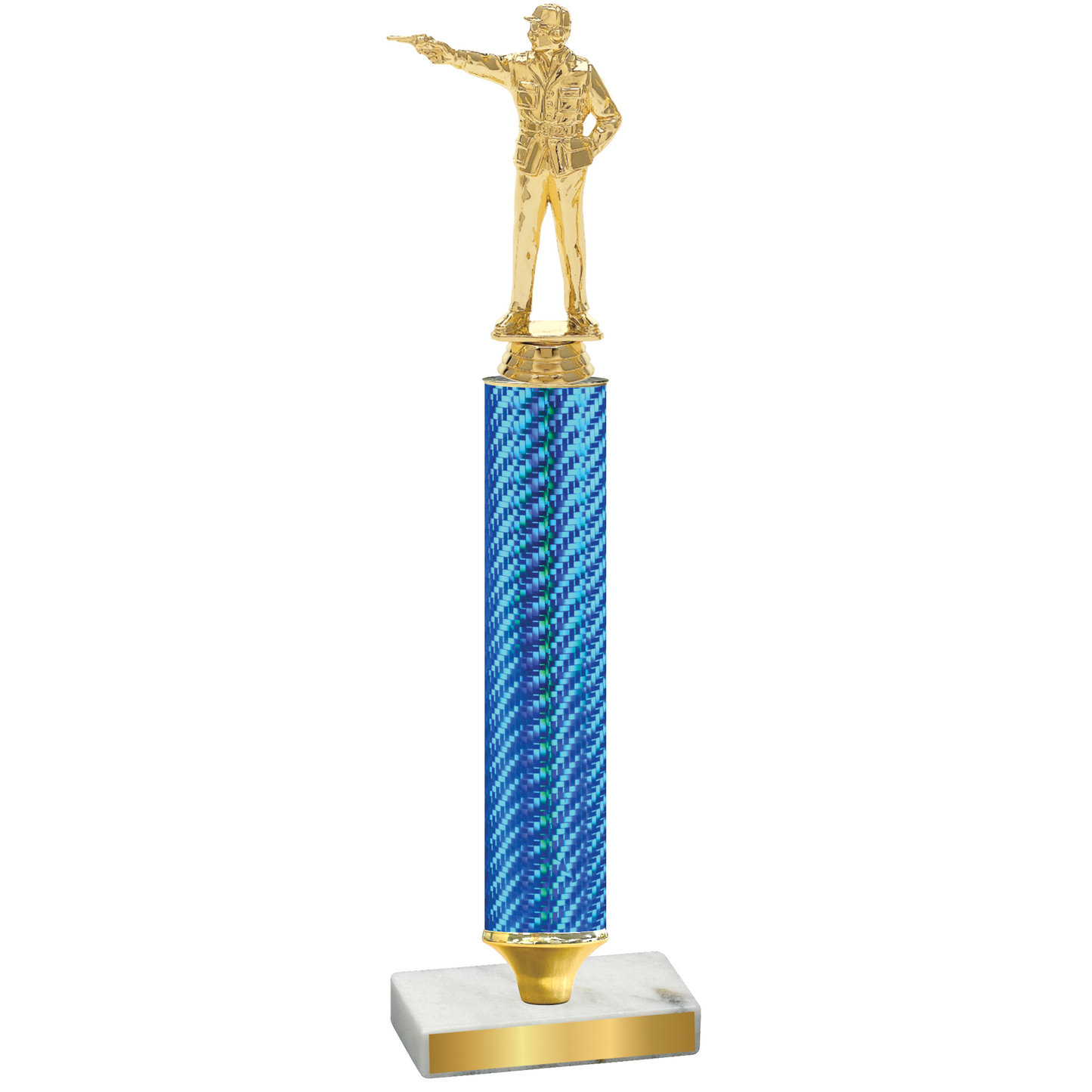 Value Blue Carbon Fiber Shooter Trophy