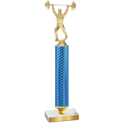 Value Blue Carbon Fiber Weights Trophy