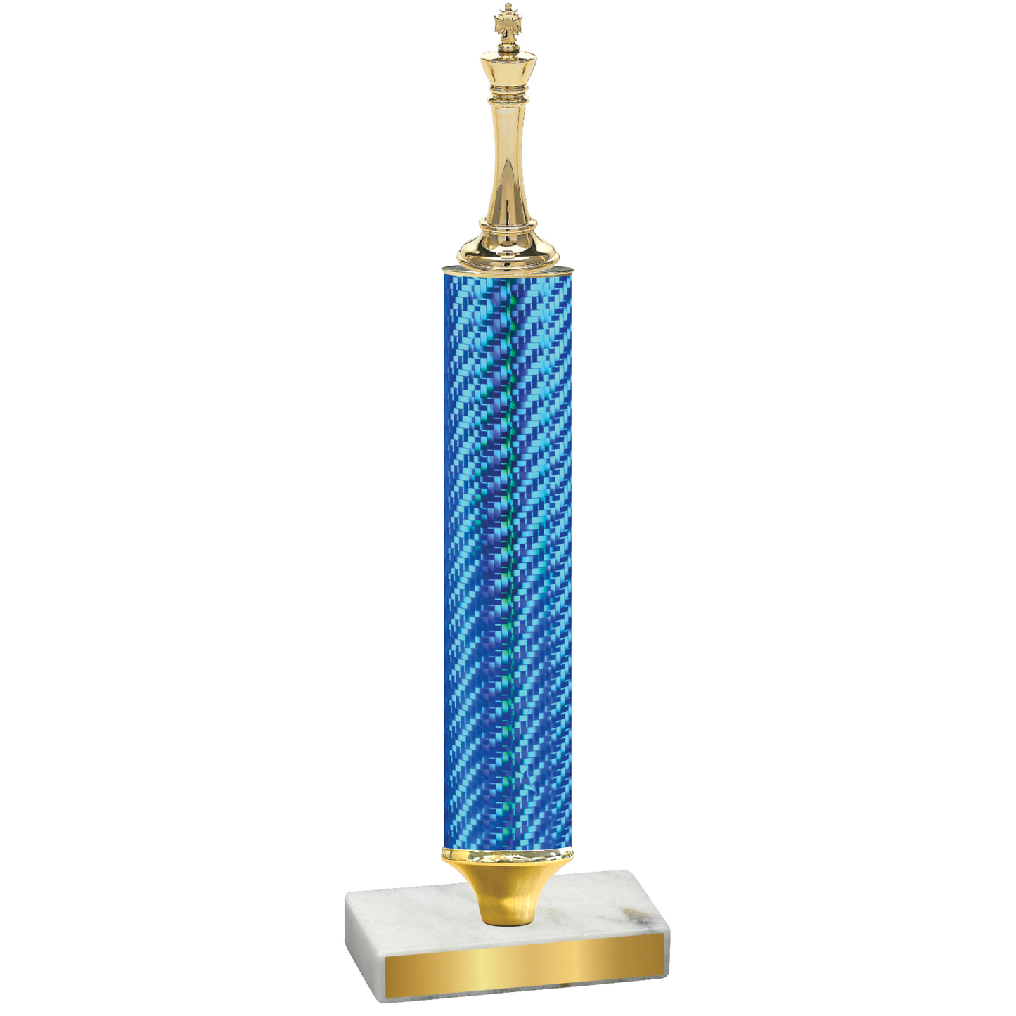 Value Blue Carbon Fiber Chess Trophy