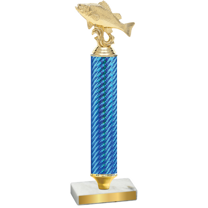 Value Blue Carbon Fiber Fishing Trophy