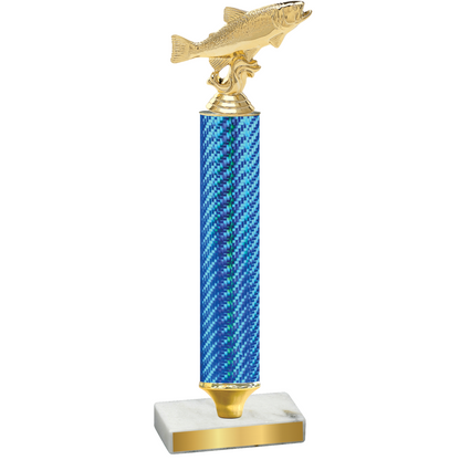 Value Blue Carbon Fiber Fishing Trophy