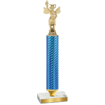 Value Blue Carbon Fiber Academics Trophy