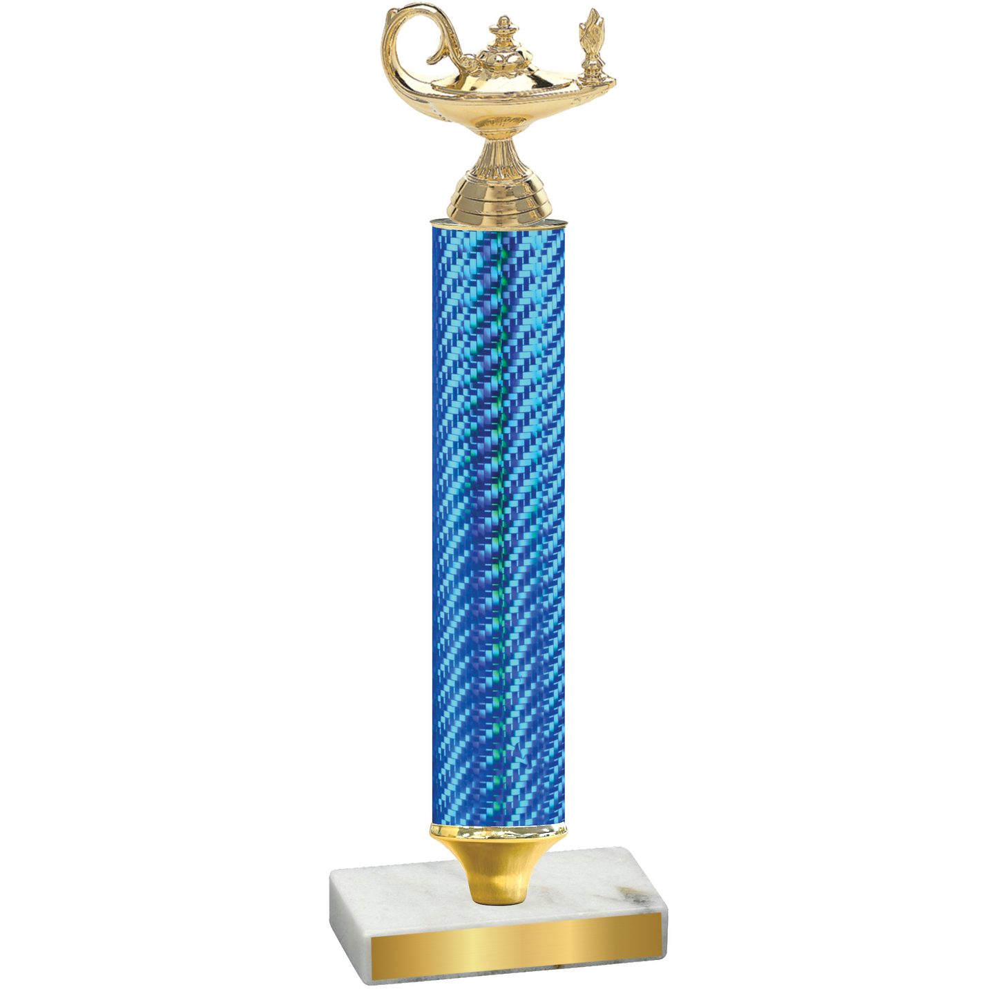 Value Blue Carbon Fiber Academics Trophy