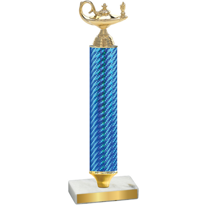 Value Blue Carbon Fiber Academics Trophy