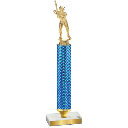 Value Blue Carbon Fiber Baseball Trophy