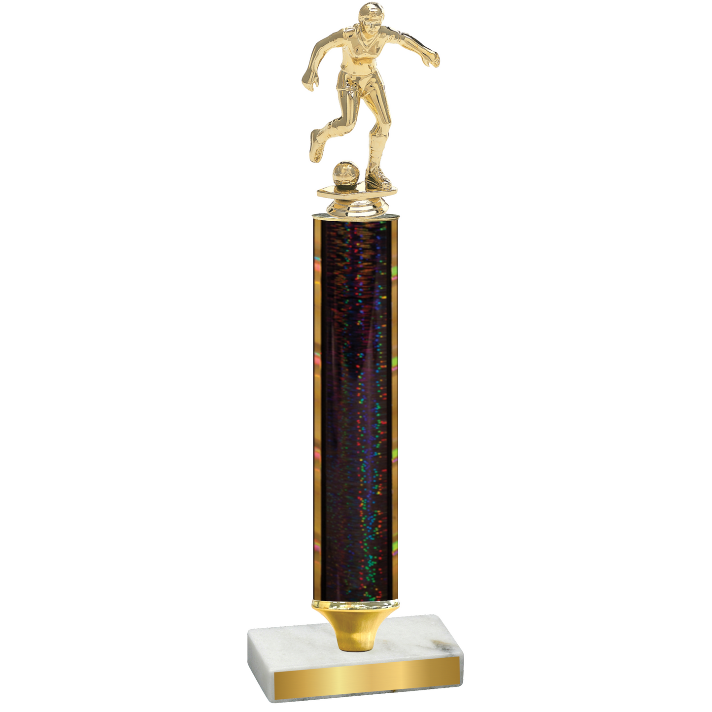 Value Black Glacier Soccer Trophy