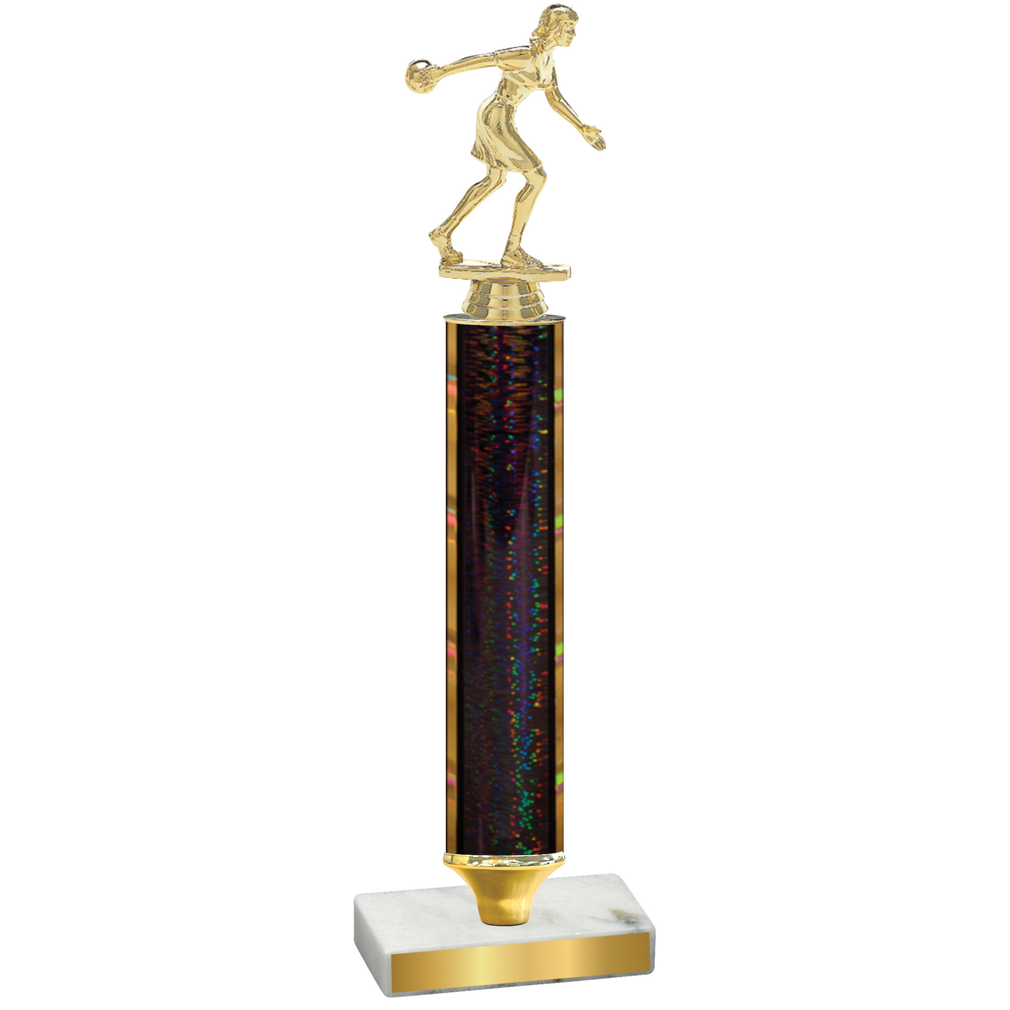 Value Black Glacier Bowling Trophy