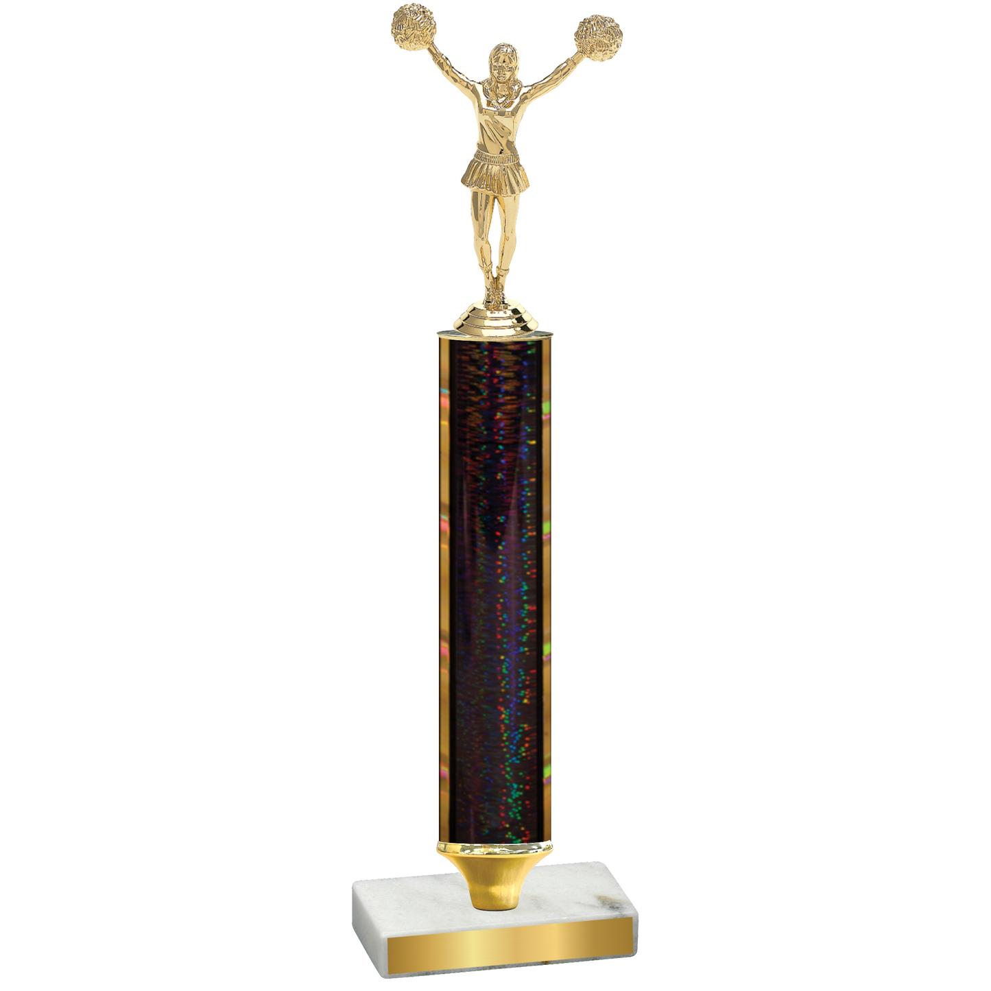 Value Black Glacier Cheerleading Trophy