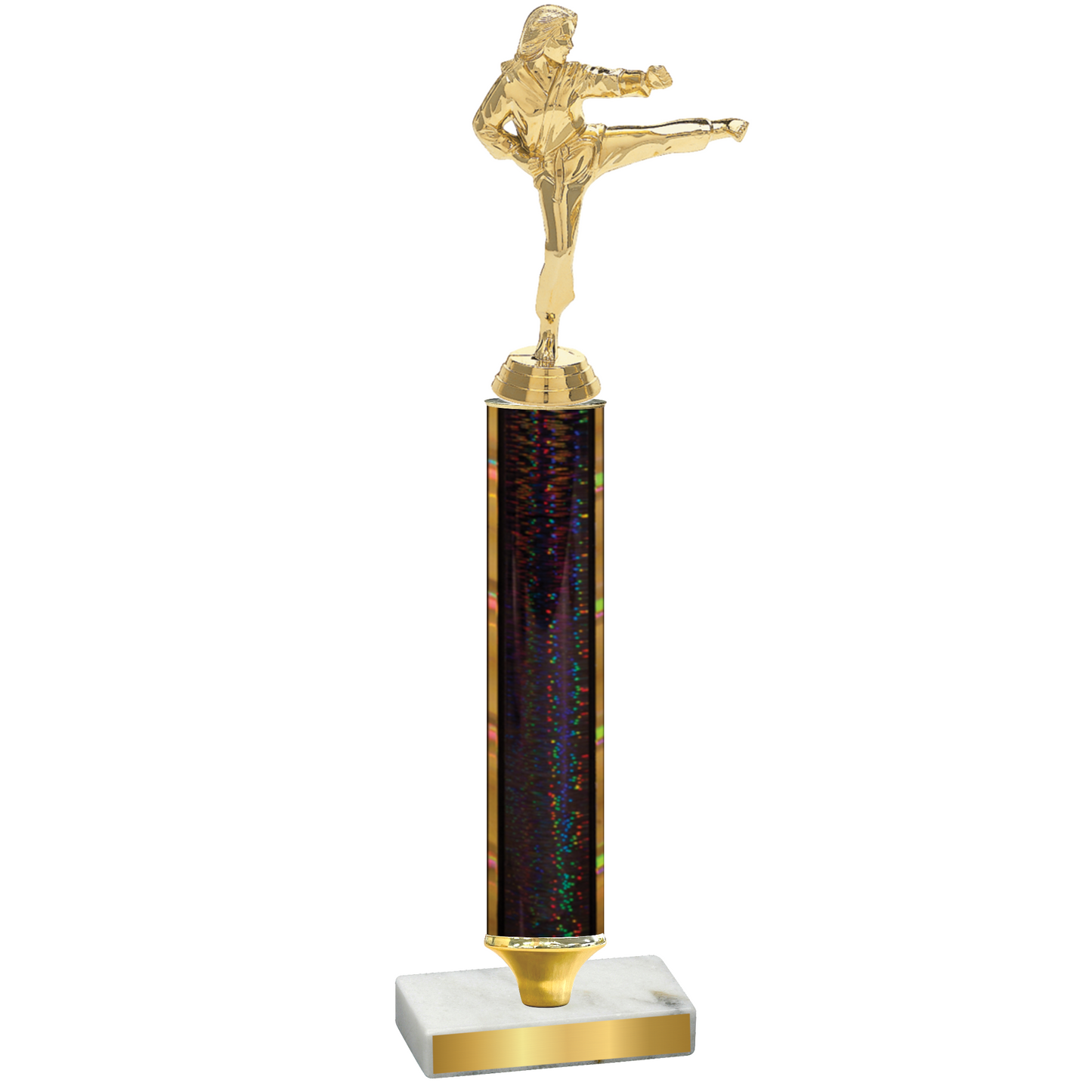 Value Black Glacier Karate Trophy