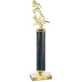 Value Black Carbon Fiber Football Trophy