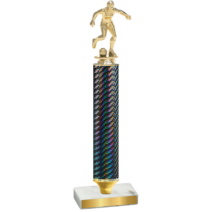 Value Black Carbon Fiber Soccer Trophy