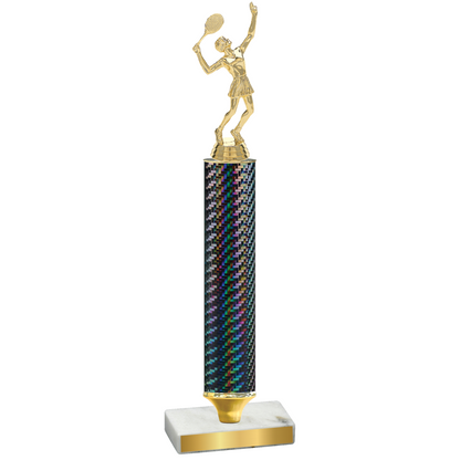 Value Black Carbon Fiber Tennis Trophy