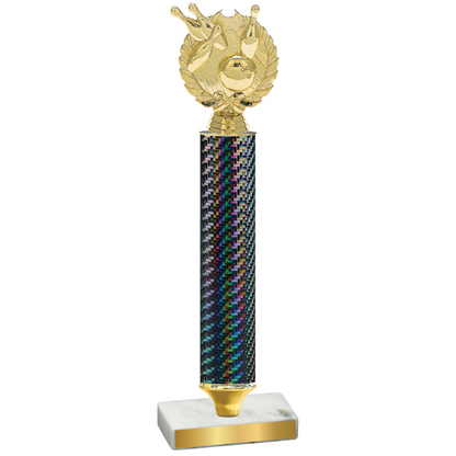 Value Black Carbon Fiber Bowling Trophy