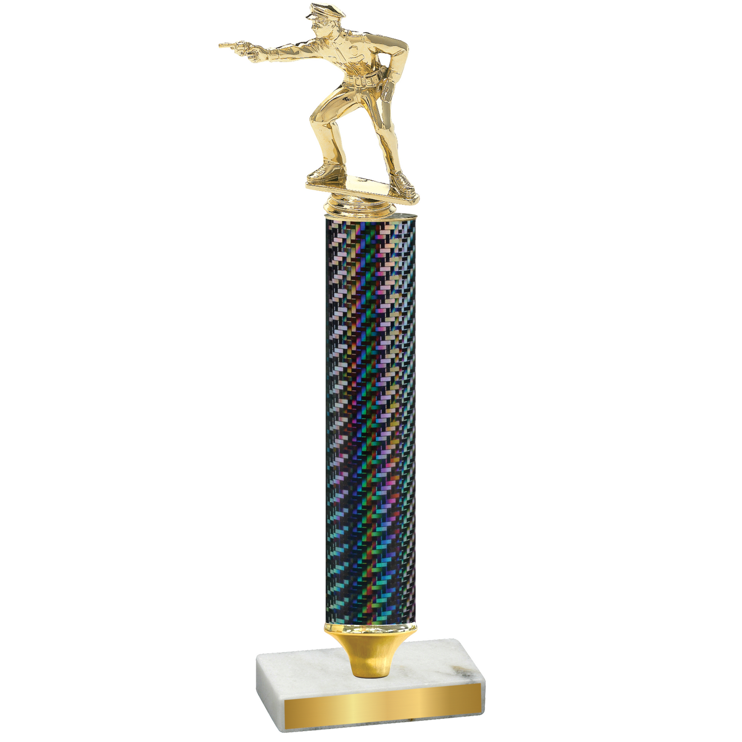 Value Black Carbon Fiber Shooter Trophy