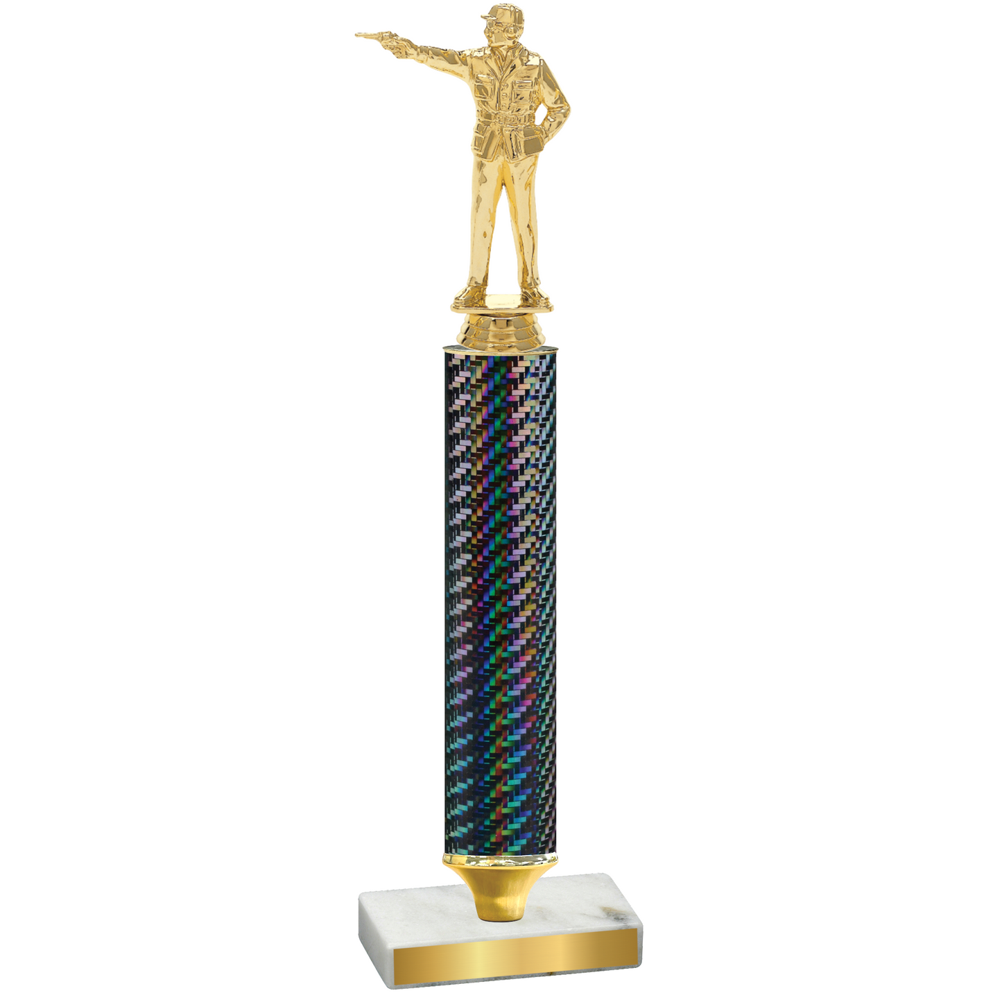 Value Black Carbon Fiber Shooter Trophy