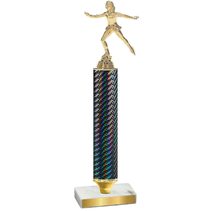 Value Black Carbon Fiber Skater Trophy