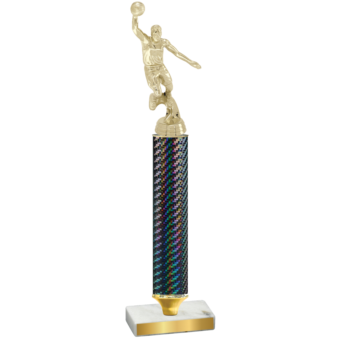 Value Black Carbon Fiber Basketball Trophy