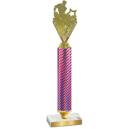 Value Pink Carbon Fiber Rugby Trophy