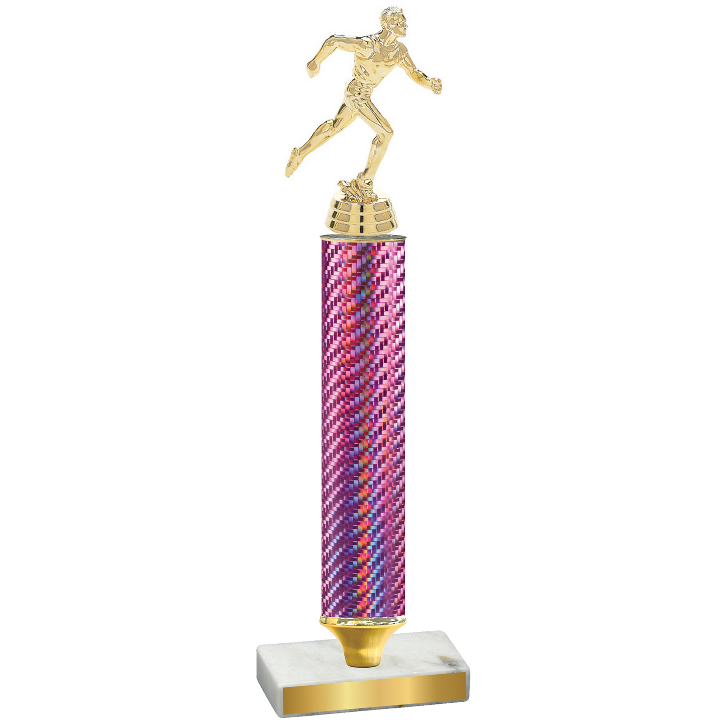 Value Pink Carbon Fiber Running Trophy