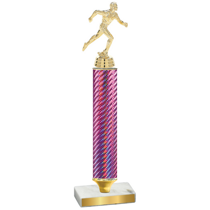 Value Pink Carbon Fiber Running Trophy