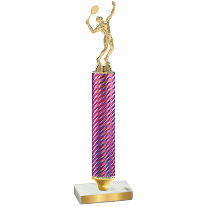 Value Pink Carbon Fiber Tennis Trophy