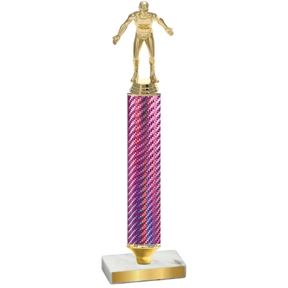 Value Pink Carbon Fiber Wrestling Trophy