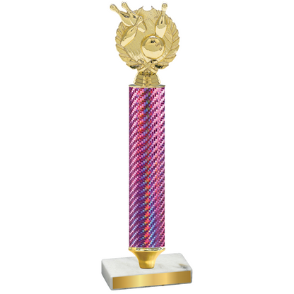 Value Pink Carbon Fiber Bowling Trophy