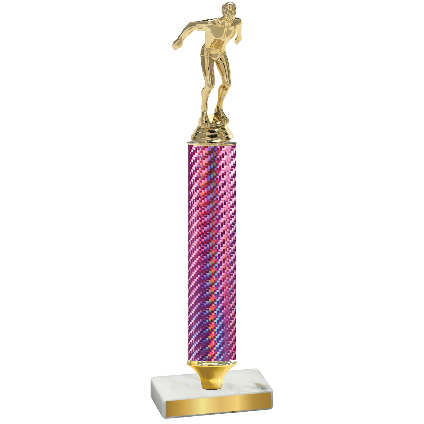 Value Pink Carbon Fiber Swimming Trophy