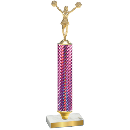 Value Pink Carbon Fiber Cheerleading Trophy