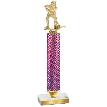 Value Pink Carbon Fiber Hockey Trophy