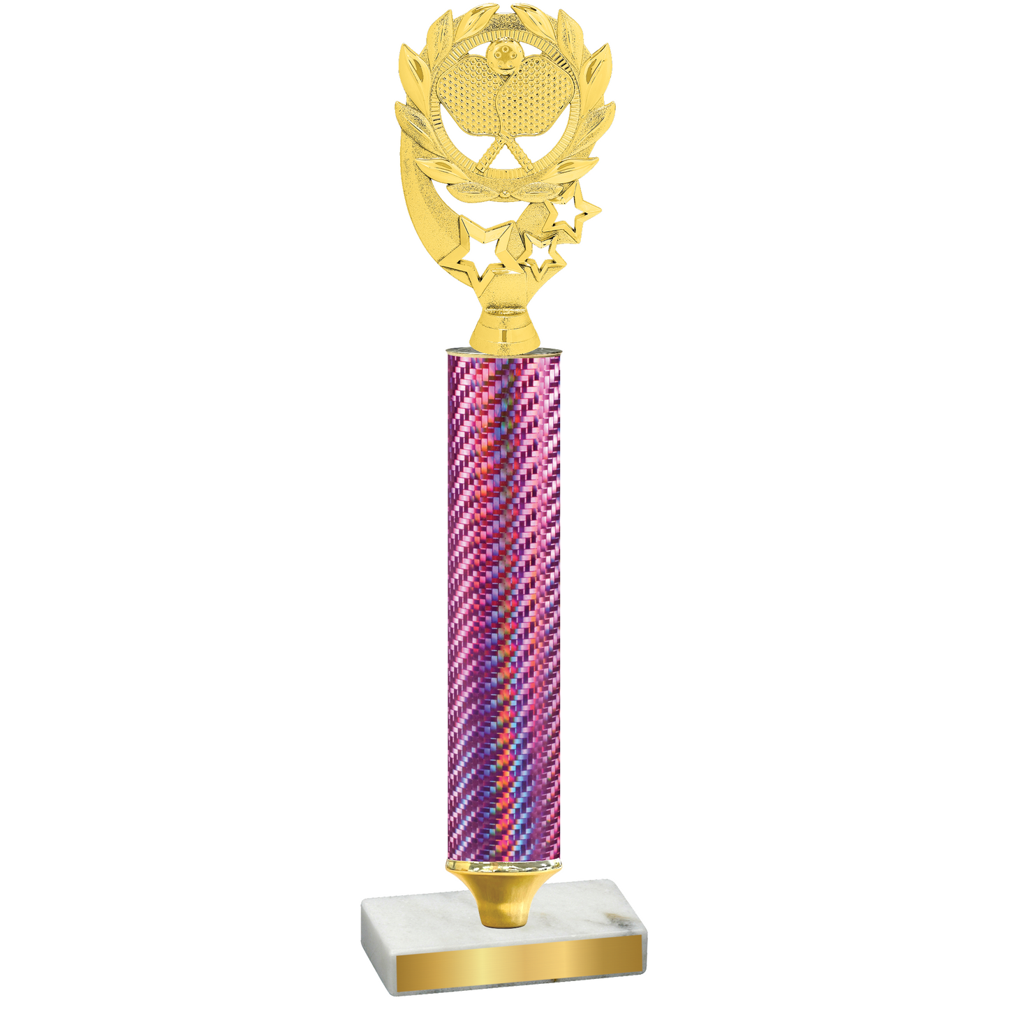 Value Pink Carbon Fiber Pickleball Trophy