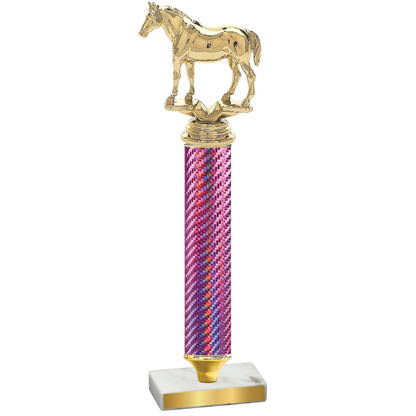 Value Pink Carbon Fiber Horses Trophy