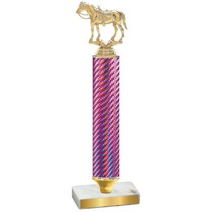 Value Pink Carbon Fiber Horses Trophy