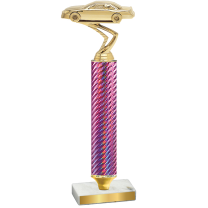 Value Pink Carbon Fiber Cars Trophy