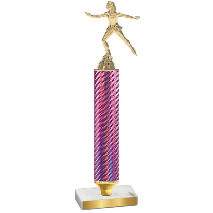 Value Pink Carbon Fiber Skater Trophy