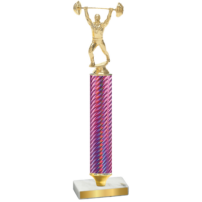 Value Pink Carbon Fiber Weights Trophy