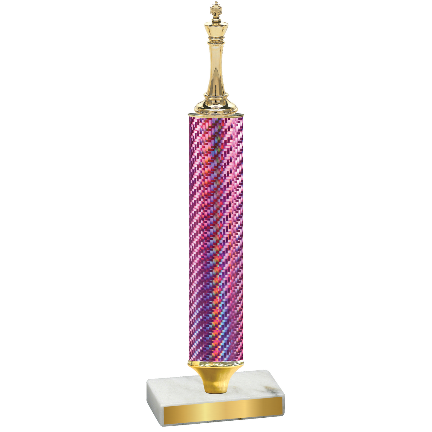 Value Pink Carbon Fiber Chess Trophy