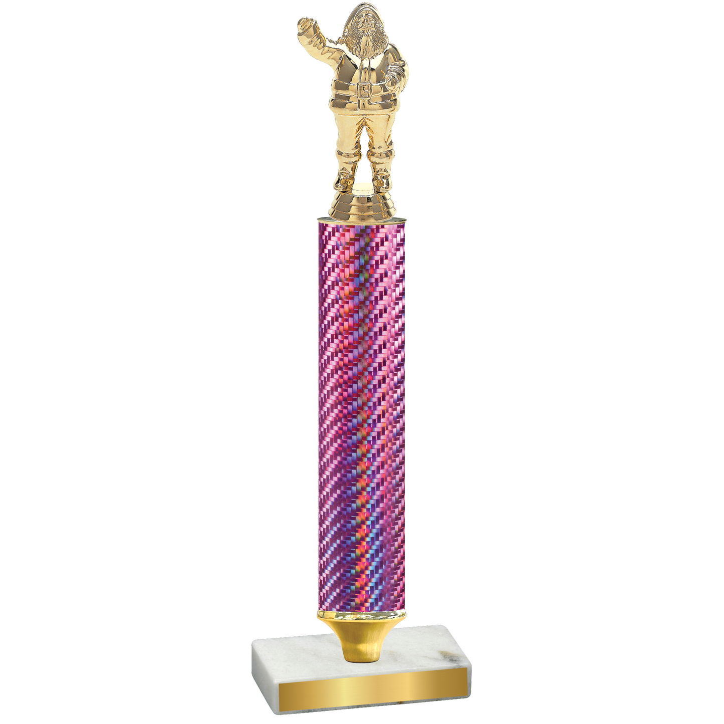 Value Pink Carbon Fiber Holiday Trophy