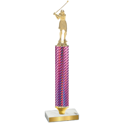 Value Pink Carbon Fiber Golf Trophy