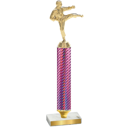 Value Pink Carbon Fiber Karate Trophy