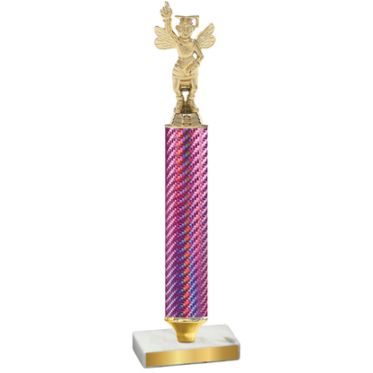 Value Pink Carbon Fiber Academics Trophy