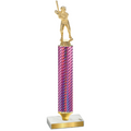 Value Pink Carbon Fiber Baseball Trophy