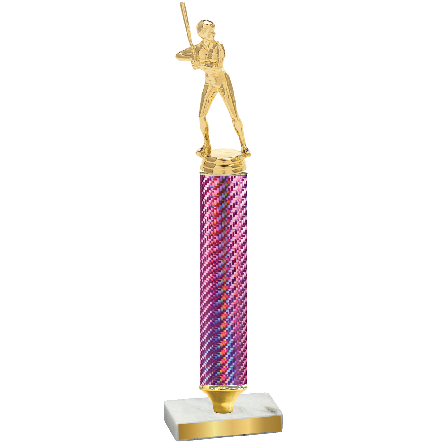 Value Pink Carbon Fiber Softball Trophy