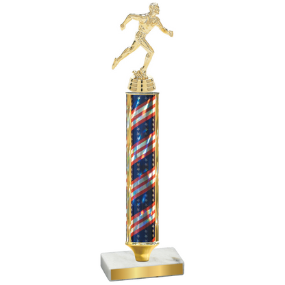 Value Flag USA Running Trophy