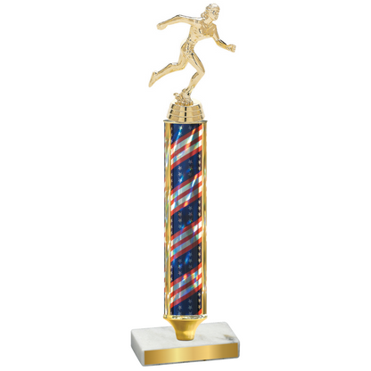 Value Flag USA Running Trophy