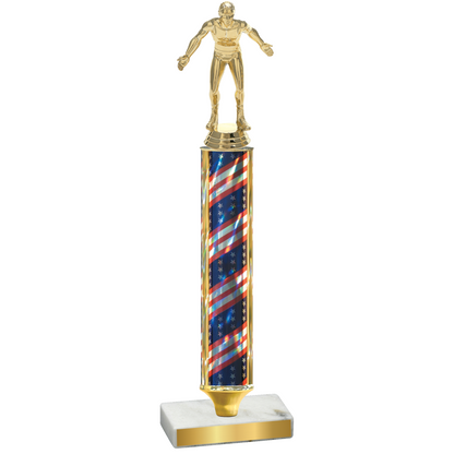 Value Flag USA Wrestling Trophy